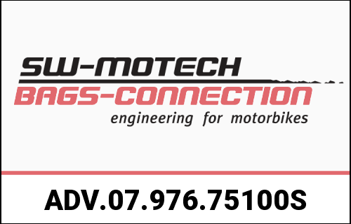 SW MOTECH / SWモテック アドベンチャーセットラゲッジ シルバー R 1300 GS Adv (24-). BMW トップケースホルダー | ADV.07.976.75100/S