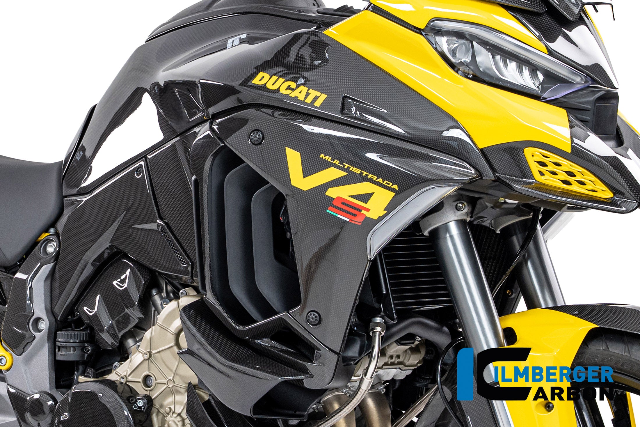 Ilmberger Carbon / イルムバーガー 右側フェアリング(カーボン・グロス仕上げ) Ducati Multistrada V4 2025年モデル | CG.VER.038.MTS25