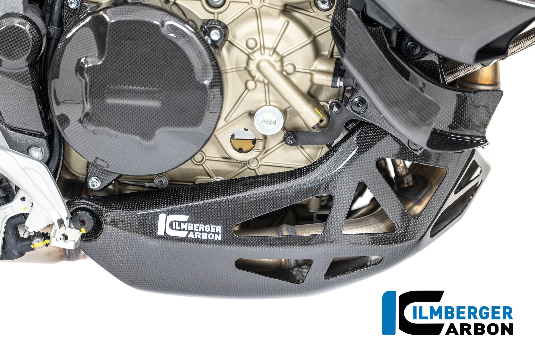 Ilmberger Carbon / イルムバーガー エンジンスポイラー カーボン グロス Ducati Multistrada V4 2025 | CG.VEU.021.MTS25