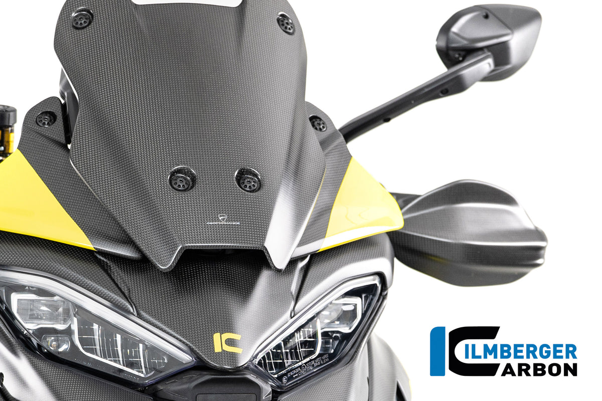 Ilmberger Carbon / イルムバーガー コックピット左側のウィンドディフレクター(カーボンマット仕上げ) Ducati Multistrada V4 2025年モデル | CM.WAL.015.MTS25