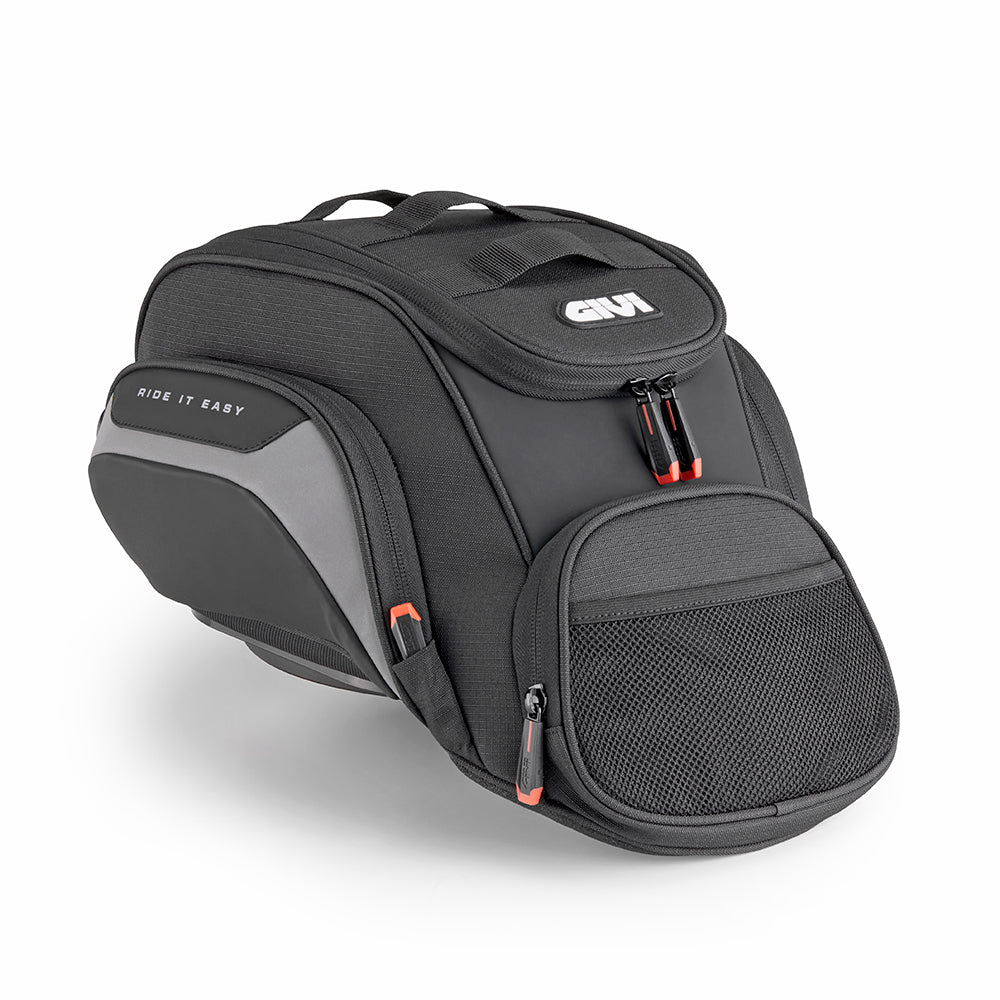 GIVI / ジビ EASY05 タンクバッグ本体 12L容量 アドベンチャーモデル向け 傾斜タンク対応 多ポケット レインカバー付 バイク用 | EASY05