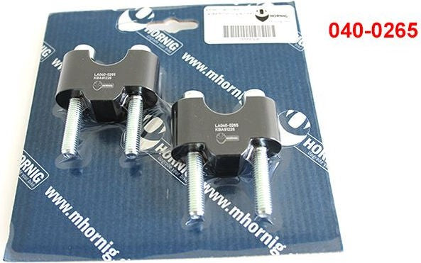 Hornig Handlebar Risers 25mm black | 040-0265