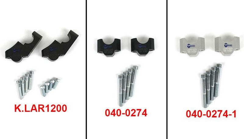 Hornig Handlebar riser 30mm higher silver | 040-0274-1