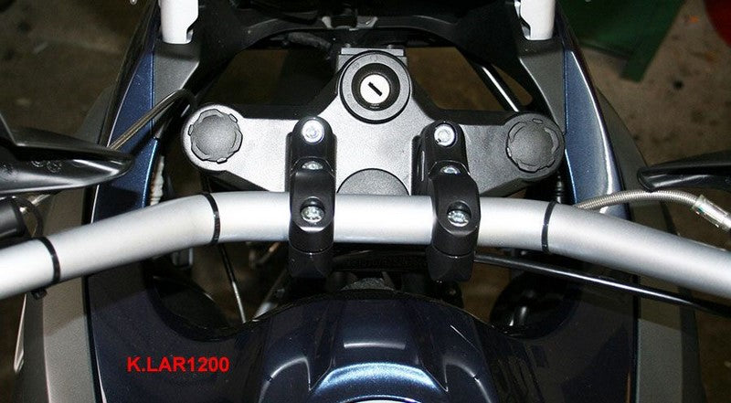 Hornig Handlebar riser 30mm higher black | 040-0274