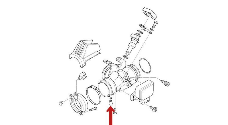 Hornig / ホーニグ ピン Protection cap for throttle housing for BMW R1100RS R1150RS | 13547694924