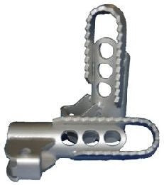 Hornig Footrest lowering set stainless steel | 4672016