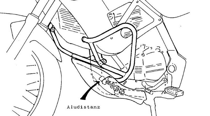 Hornig / ホーニグ ピン Crashbars for BMW F650ST 1997-* | 502.906.0001