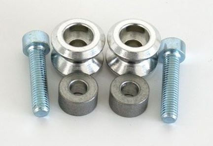 Hornig Rear Stand Spare parts 2x Bobbin's polished | S052