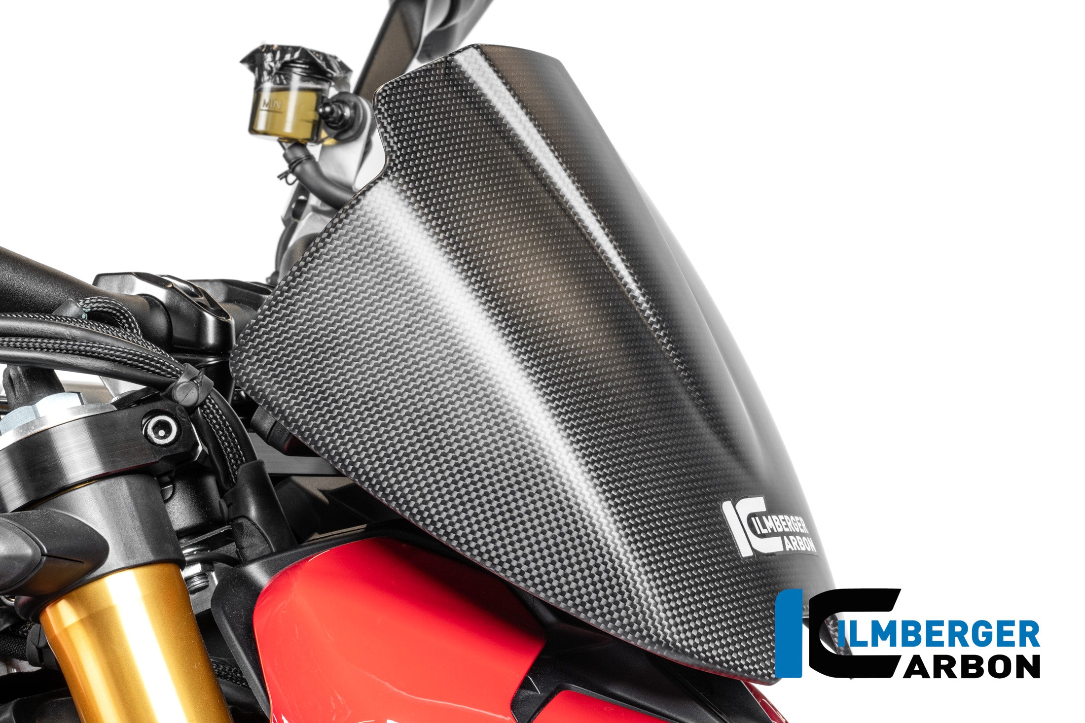 Ilmberger Carbon / イルムバーガー Ducati・ストリートファイターV4 2025年モデル用 メーターカバー(マット) | CM.AMA.001.SF5V4