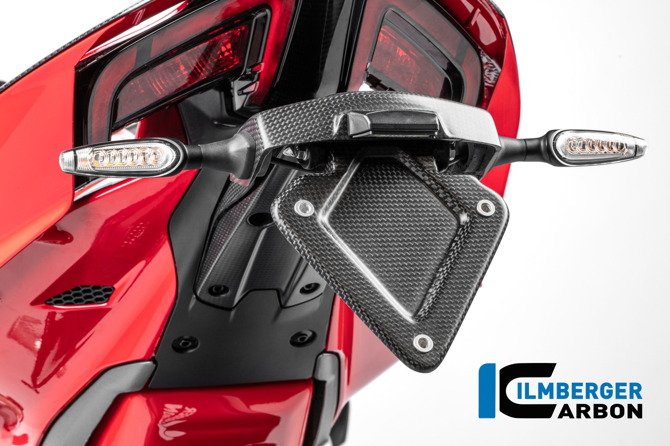 Ilmberger Carbon / イルムバーガー ナンバープレートホルダー カーボンマット パニガーレ V4 2025 | CM.NHO.009.V4P24