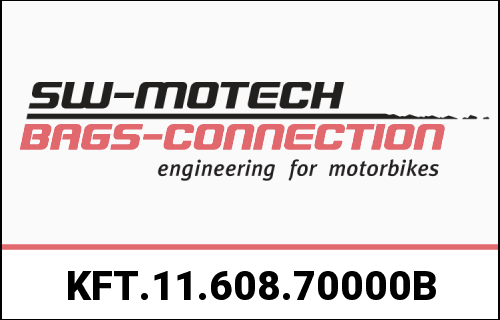 SW MOTECH / SWモテック TRAX ADV アルミケースシステム ブラック 45/37 l. Triumph Tiger 900 GT/Rally Pro. | KFT.11.608.70000/B