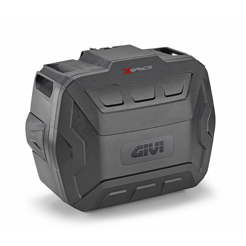 GIVI XSPACE サイド/トップ兼用ケース 27-36 L ブラック ヘアライン仕上げ XP01PBA