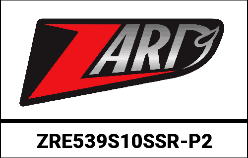 Zard / ザード ブラックステンレス Racing スリップオンマフラー | ZRE539S10SSR-P2