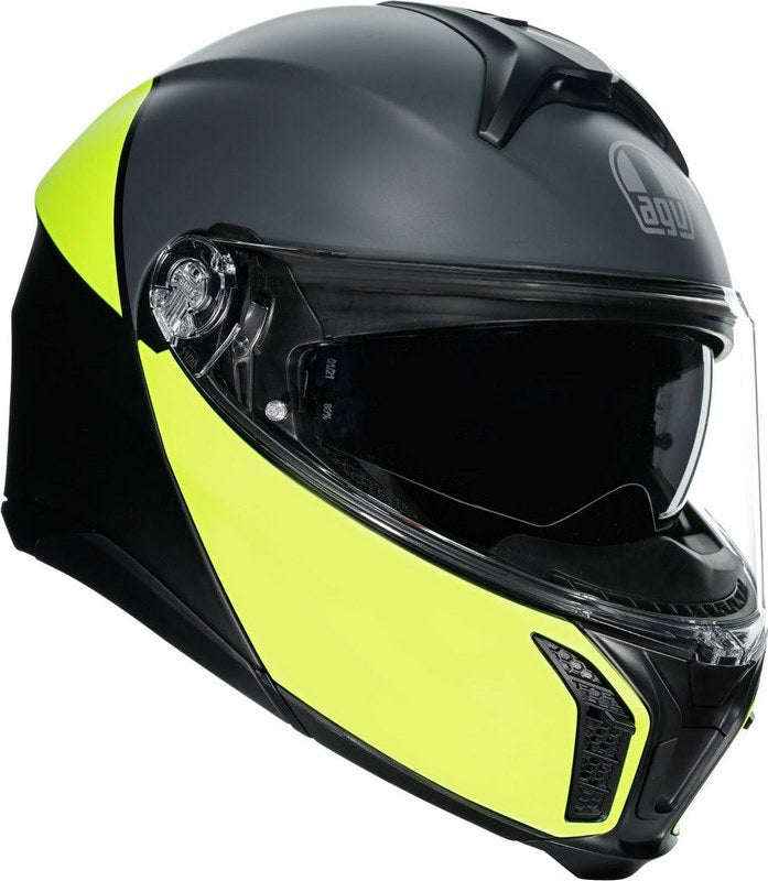 AGV / エージーブ TOURMODULAR E2206 MULTI MPLK BALANCE MATT BLACK/YEL FL/GREY | 211251E2OY-001