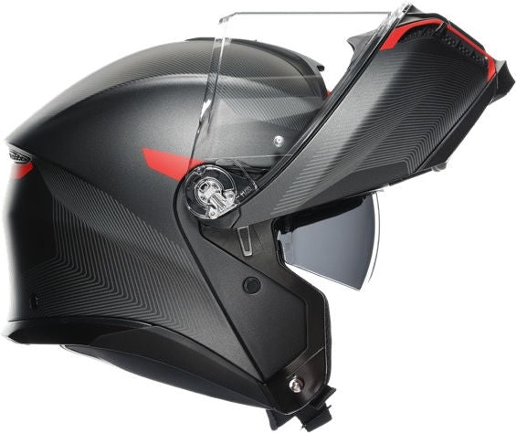 AGV / エージーブ TOURMODULAR E2206 MULTI MPLK FREQUENCY MATT GUNMETAL/RED | 211251E2OY-005