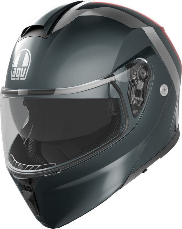AGV / エージーブ STREETMODULAR E2206 MPLK RESIA MATT GREY/SILVER/RED | 2118296001006011