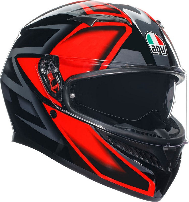 AGV / エージーブ K3 E2206 MPLK COMPOUND BLACK/RED | 2118381001009011