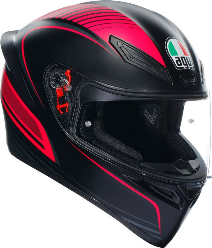 AGV / エージーブ K1 S E2206 WARMUP BLACK/PINK | 2118394001026011