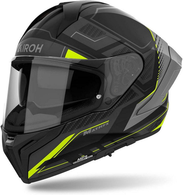 AIROH ヘルメット マトリックス ロケット、イエロー | MXRK31