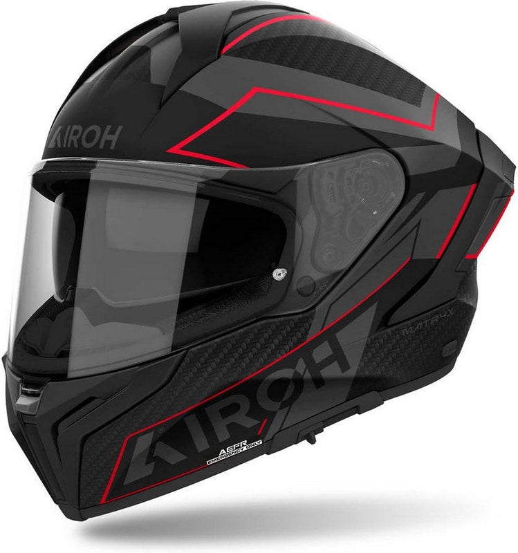 AIROH ヘルメット マトリックス センティネル、レッド | MXSE55