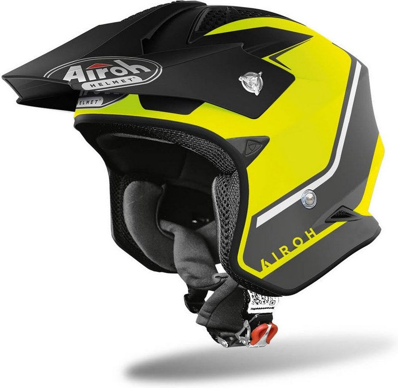 AIROH トライアルヘルメット TRR S Keen、イエローマット | TRRSK31