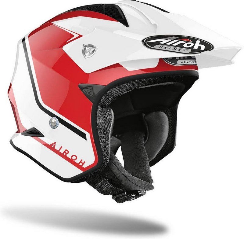 AIROH トライアルヘルメット TRR S Keen、レッドグロス | TRRSK55