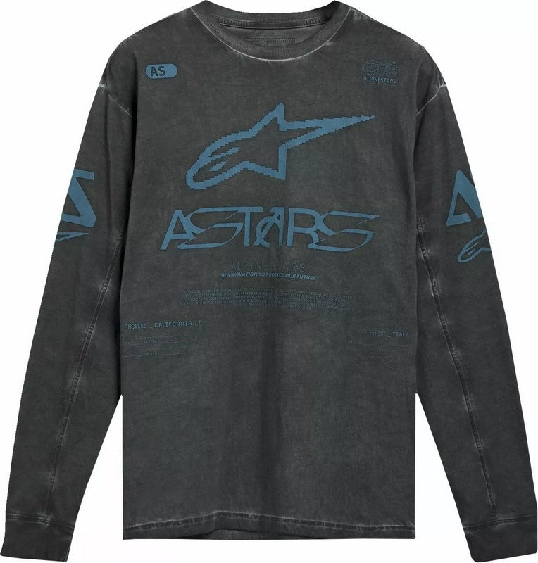 Alpinestars / アルパインスターズ Nook Knit ロングスリーブ Tシャツ ブルー ダークグレー | 1244-42200-170