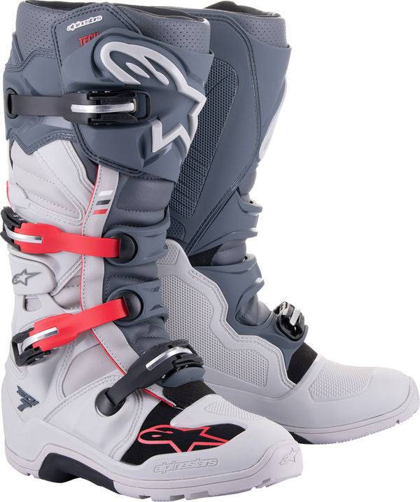 Alpinestars / アルパインスターズ オフロード グレー/レッド メンズ Tech 7 Enduro ブーツ | 2012114-9204