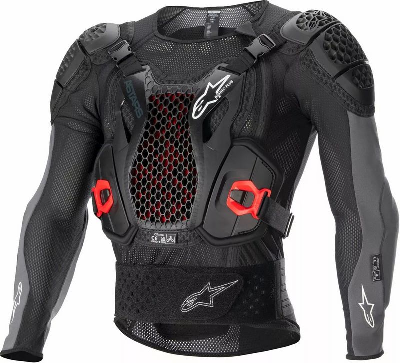 Alpinestars / アルパインスターズ Bionic Plus v2 プロテクションジャケット ブラック グレー レッド | 6506723-1036