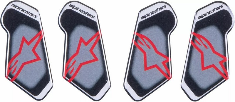 Alpinestars / アルパインスターズ RK-7 ヒンジカバースティッカー リプレースメントセット ブラック グレー レッド | 6951425-132