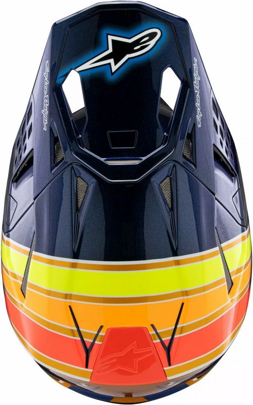 Alpinestars / アルパインスターズ S-M10 TLD 25 ヘルメット ブルー オレンジ イエロー | 8300325-7156
