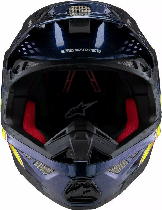 Alpinestars / アルパインスターズ S-M10 TLD 25 ヘルメット ブルー オレンジ イエロー | 8300325-7156