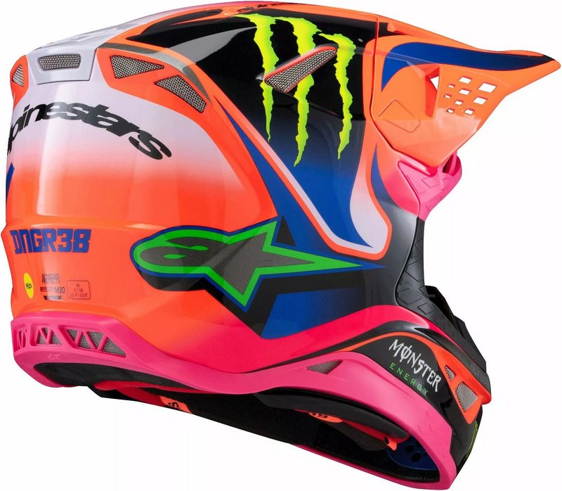 Alpinestars / アルパインスターズ S-M10 Deegan ヘルメット オレンジ ピンク パープル | 8300525-433