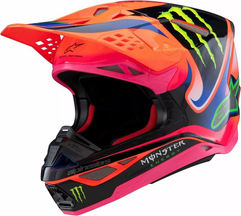 Alpinestars / アルパインスターズ S-M10 Deegan ヘルメット オレンジ ピンク パープル | 8300525-433