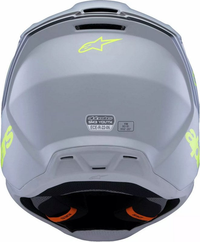 Alpinestars / アルパインスターズ ユース用 S-M3 Radium ヘルメット グレー ブラック イエロー | 8301925-9510