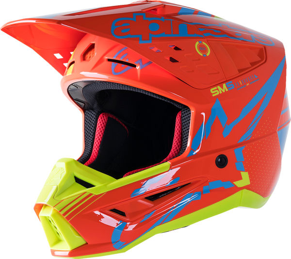 Alpinestars / アルパインスターズ オフロード オレンジ/イエロー Supertech M5 Action ヘルメット | 8306023-4475