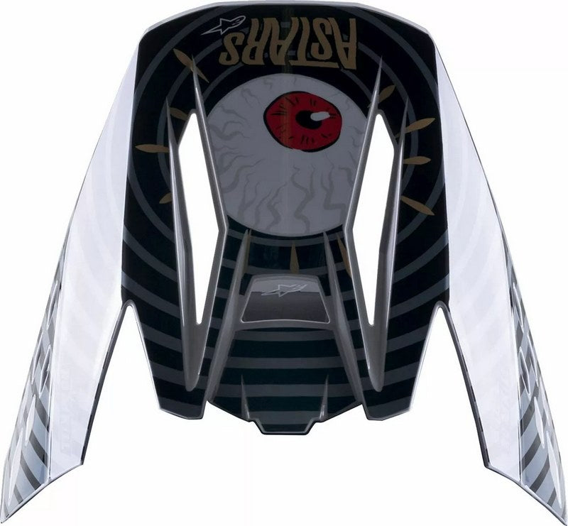 Alpinestars / アルパインスターズ SM5 ヘルメットバイザー ブラック Gloss グレー ゴールド ワンサイズ | 8985722-1959