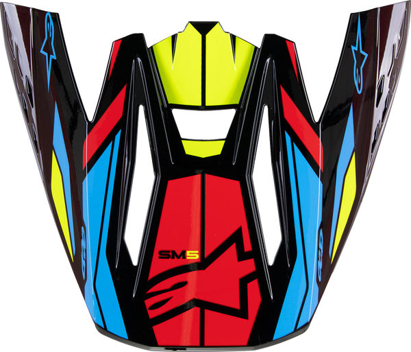 Alpinestars / アルパインスターズ ブラック/イエロー/レッド Supertech M5 ヘルメット Visor | 8986023-1533-OS