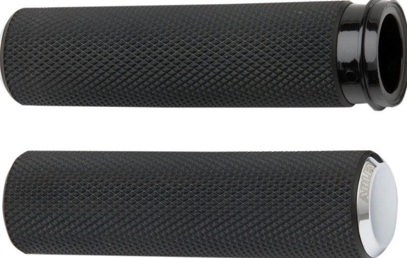 ARLEN NESS / アレンネス グリップ KNURLED FUSION スロットル BY WIRE クローム | 07-326