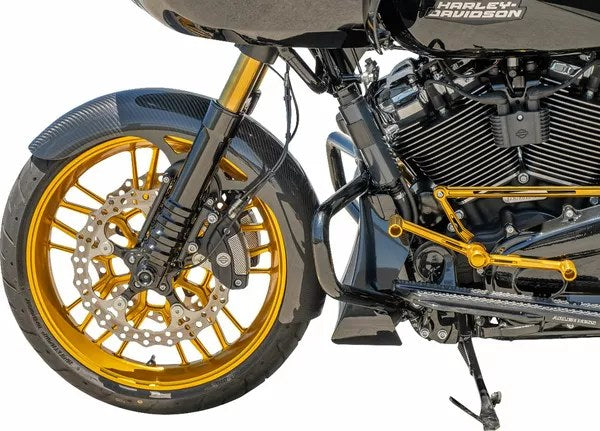 Arlen Ness / アレンネス Carbon Fiber 19 Wrapper フロントフェンダー ブラック Gloss | 210-028