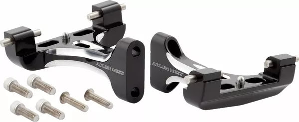 Arlen Ness / アレンネス 鍛造 パッセンジャー フロアボードマウント ブラック | 410-033