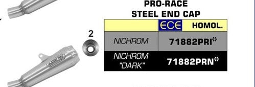 ARROW / アロー HONDA CB 1000R eマーク認証 ニクロム DARK PRO-RACE サイレンサー ウェルデッドリンクパイプ付 ローバージョン FOR オリジナル / ARROW COLL. | 71882PRN