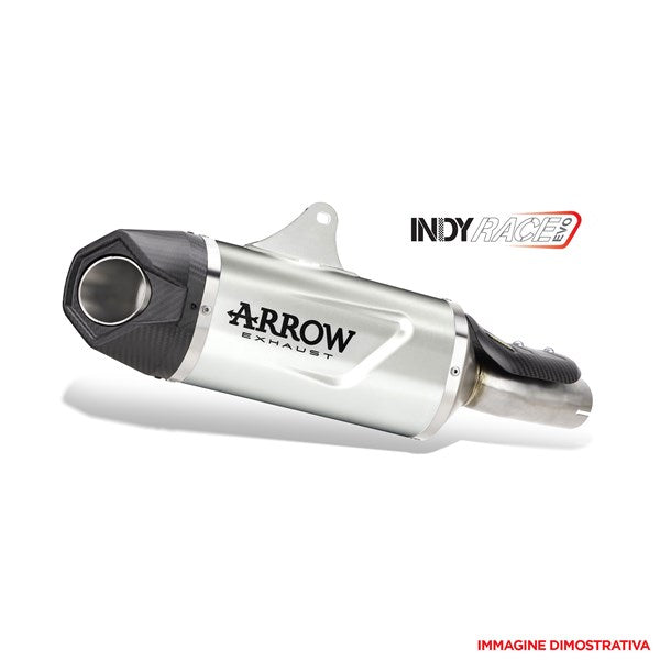 Arrow Complet Exhaust System With Indy-Race Evo Homologated Silencer Aluminium Carbon Fibre End Cap | 71961AKW