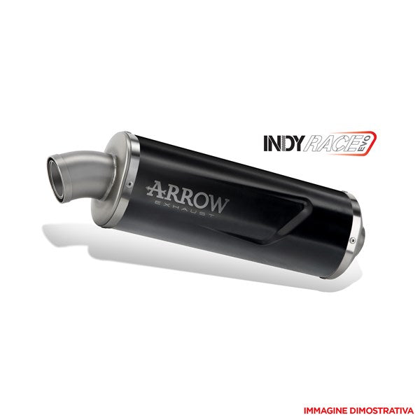 Arrow Indy-Race Evo Homologated Slip-On Dark Aluminium Steel End Cap | 72647AON