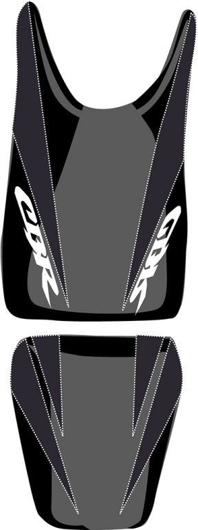 Bagster / バグスター シートカバー CBR 125 ブラック/ブラック/ホワイト レター (08) | 2159