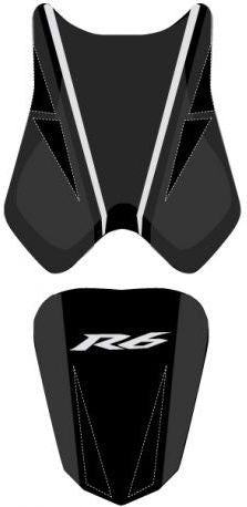 Bagster / バグスター シートカバー YZF R6 ブラック/ライトグレー/ライトグレー レター 2010 | 2203