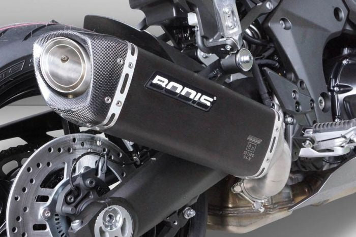 BODIS / ボディス Slip-On V4-M-CA Stainless Steel Black Catalyzer : Original EU Homologated | KN1000SX-001