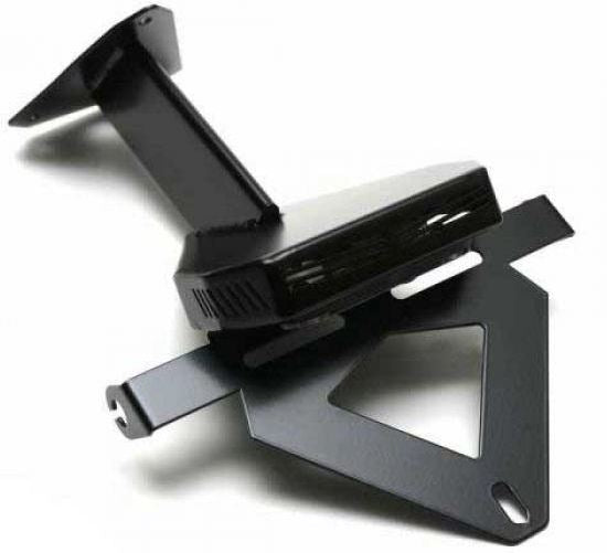 BODIS / ボディス License plate bracket (2005-2009) Stainless Steel Black Powder-Coated | MF4-011