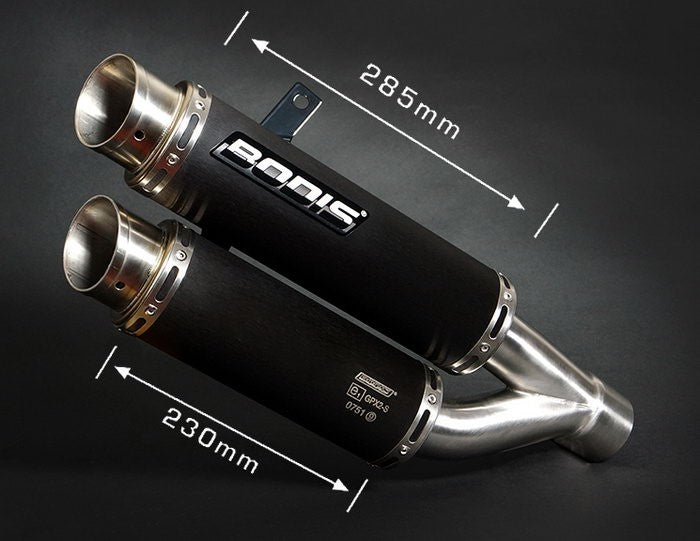 Bodis(ボディス)スリップオンマフラー ステンレス ブラック GPX2 for FZ1(2006-) | YFZ1-008