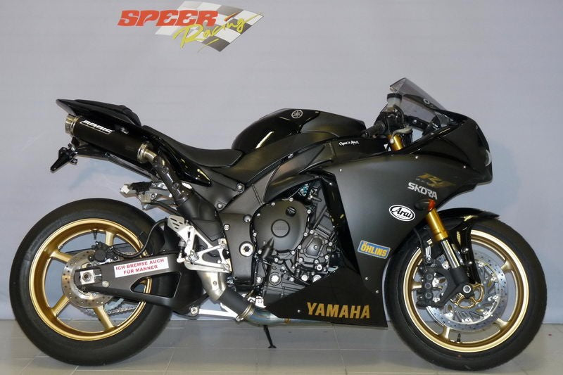 Bodis(ボディス)フルエキゾーストシステム 4-2 ステンレス ブラック GP1 ヨーロッパ公道走行認可 for YZF R1(2009-) | YR1-046